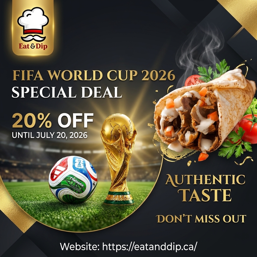 Eat and Dip Edmonton Special Offer - Order Halal Shawarma Online