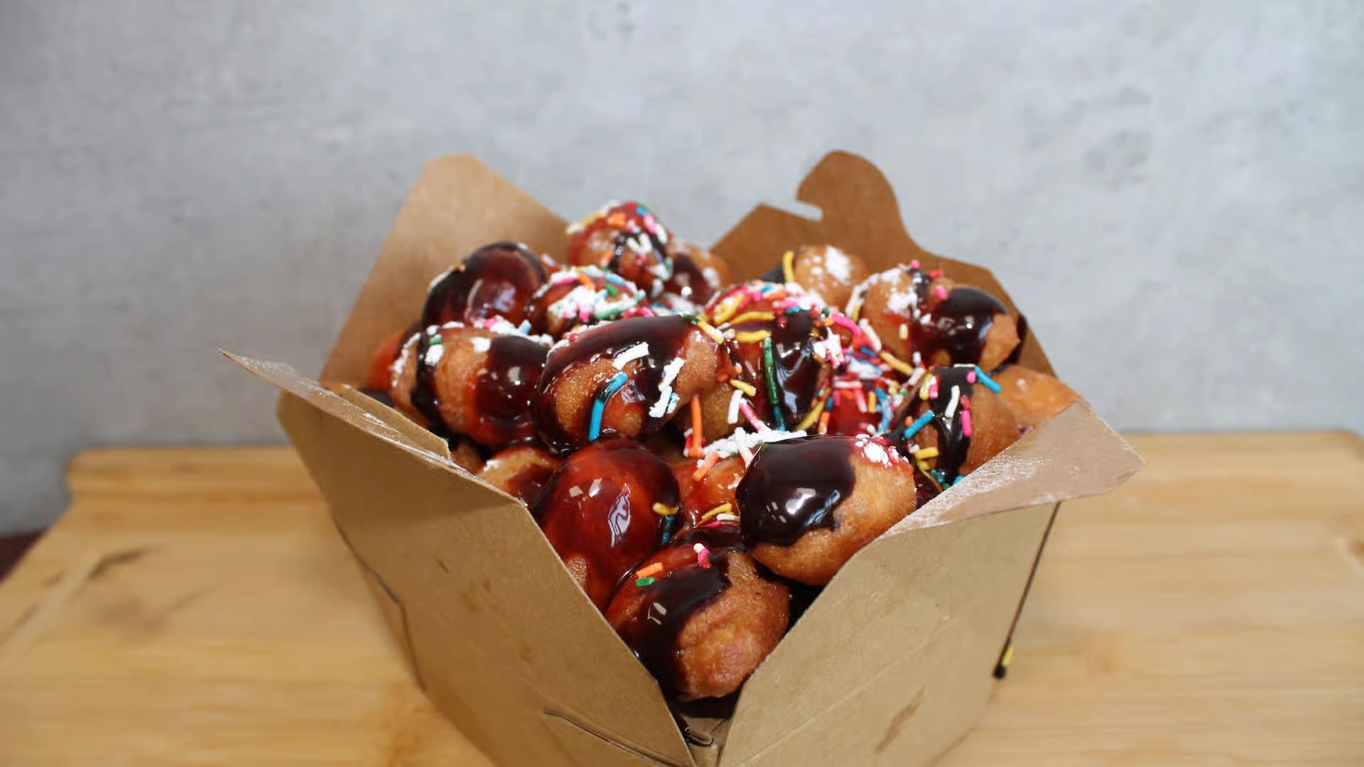 Sweety Bites dessert - Famous fresh dessert at Eat and Dip Edmonton